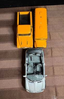 Fun Diecast Car Lot: Kinsmart Mini, Chevy, School Bus